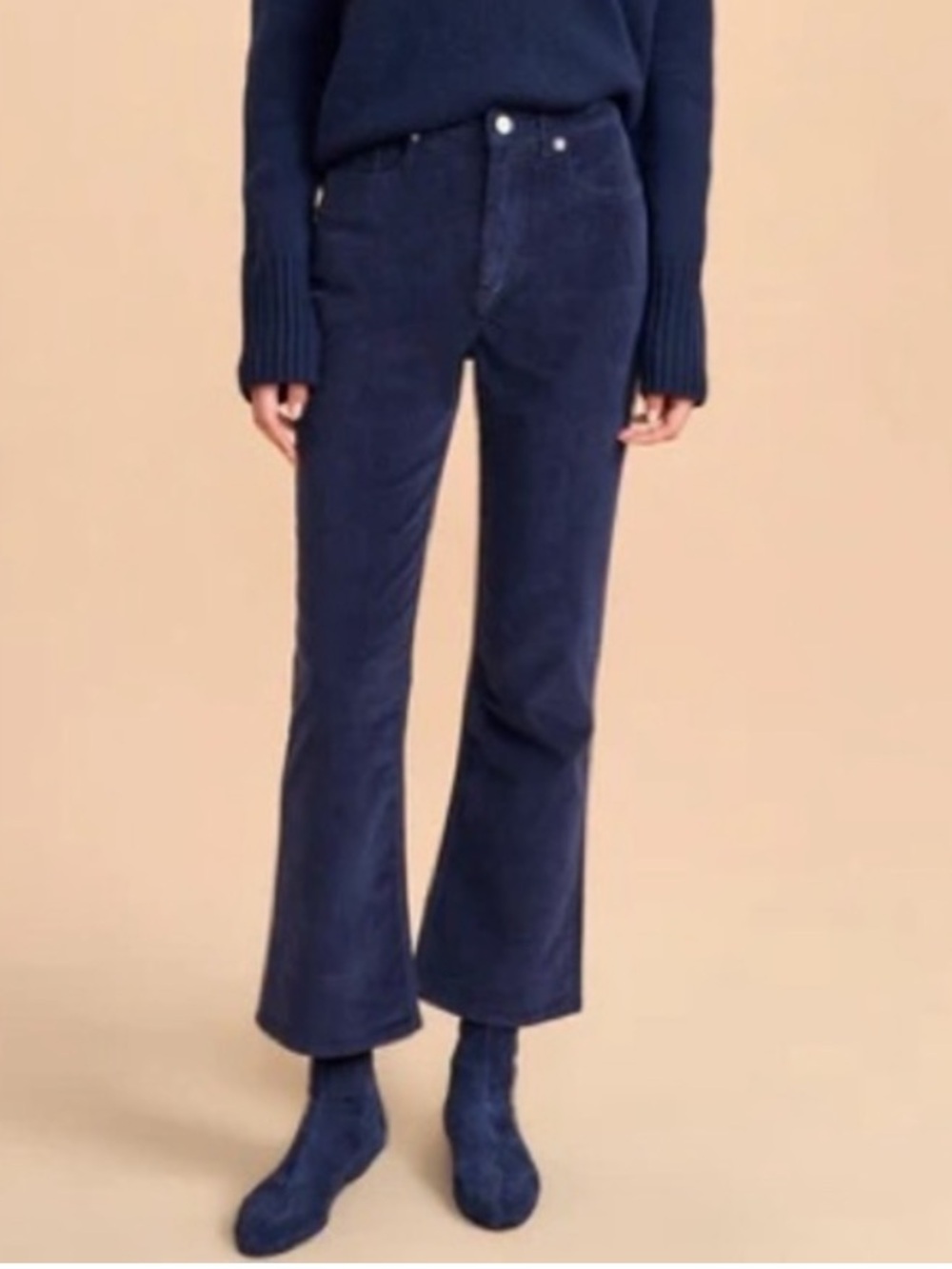 La Ligne The Meredith Pants Corduroy Size 29 Stretchy High Waist